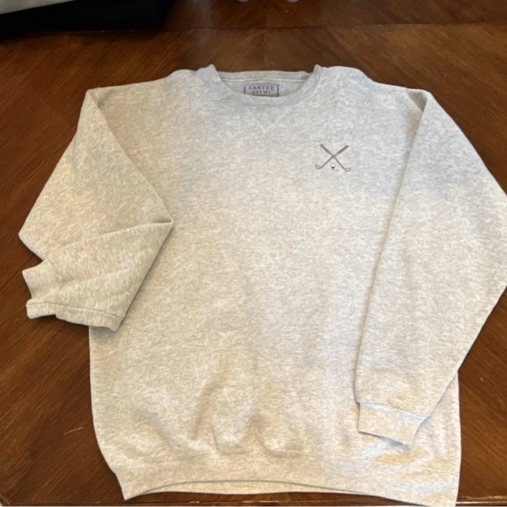 Santee HVYXT Gray Crewneck Sweater for Golf